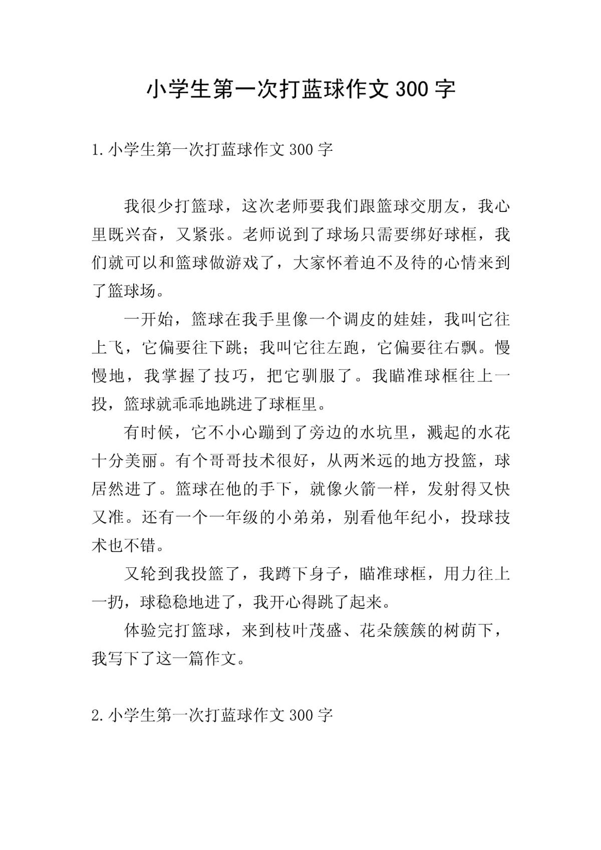 训练篮球的过程,作文